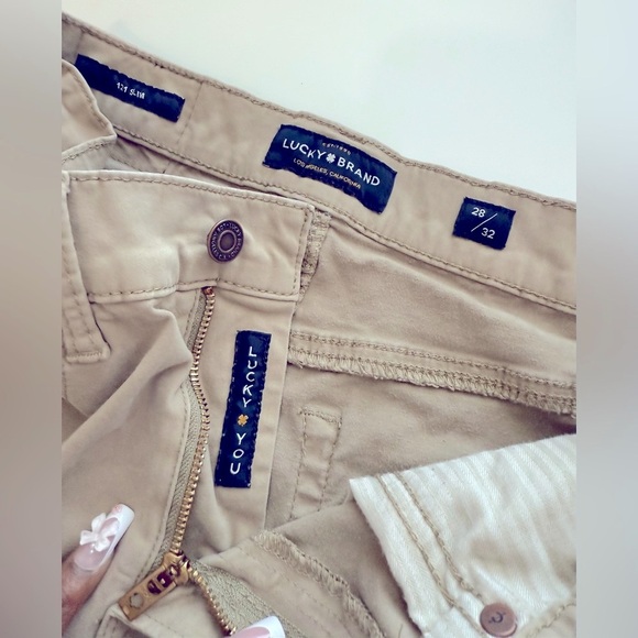 Lucky Brand Jeans 28x32 Beige 121 Slim Fit Medium Wash Preppy Stretch Denim - Picture 9 of 9